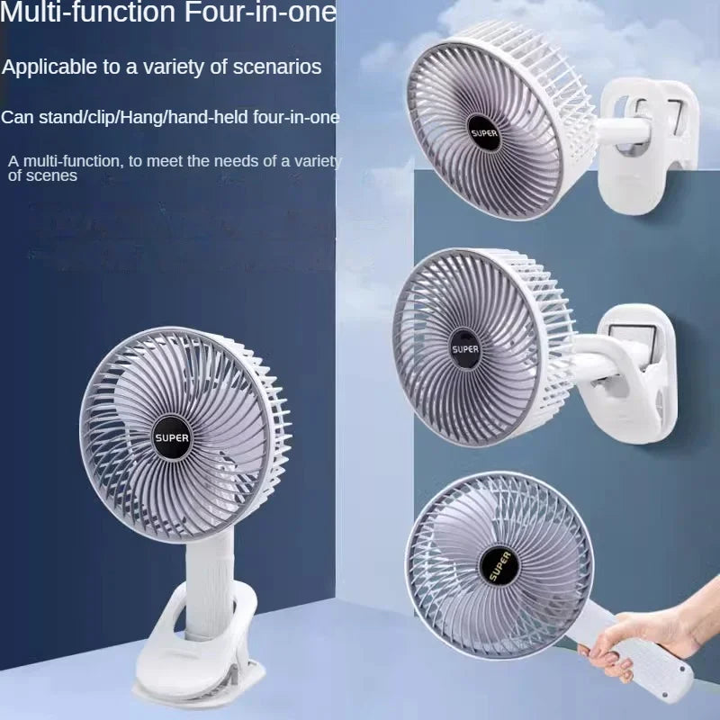 Mini Clip-on Personal USB Rechargeable Fan