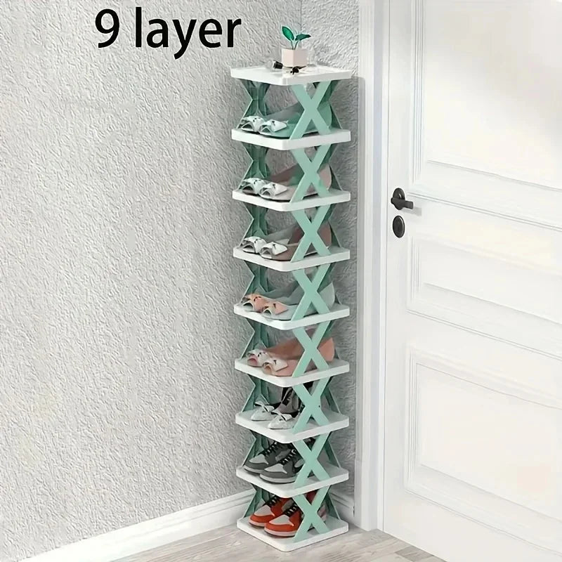 Space Saving Stackable Shoe Rack Organizer