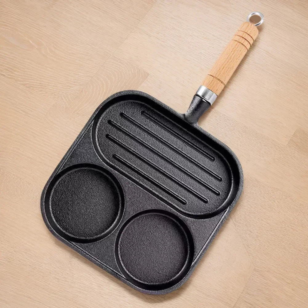Non-Stick 3-Pocket Morning Frying Pan