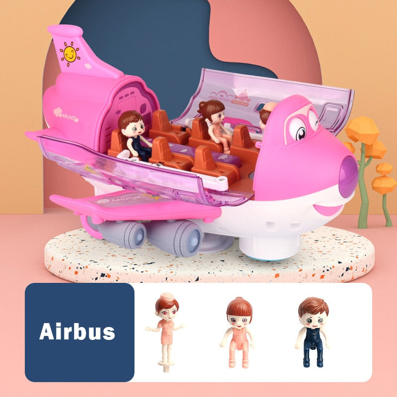 Fun Kids Musical Airbus Toy Plane