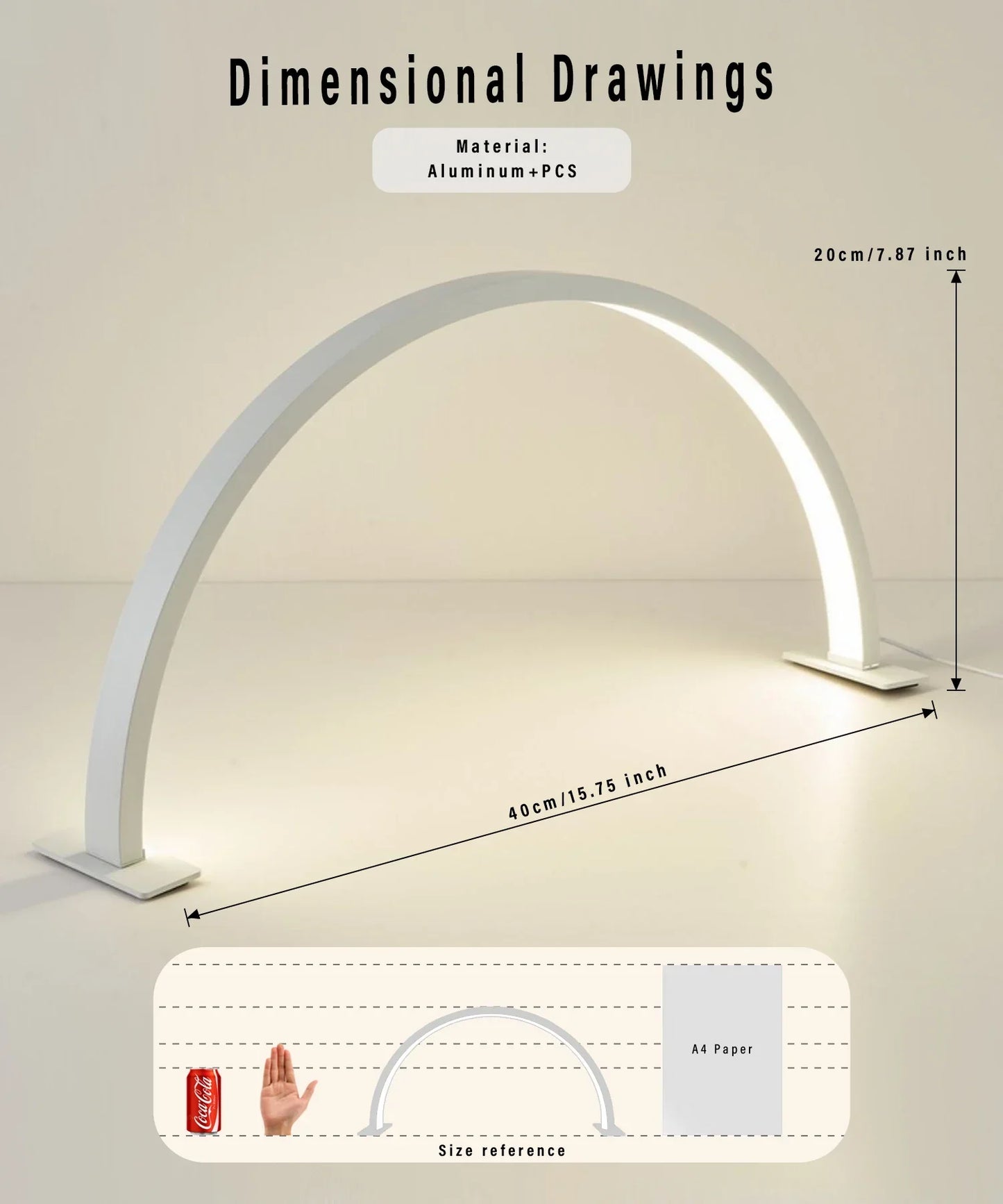 Pro Nail LED Lamp with Half Moon Design & USB