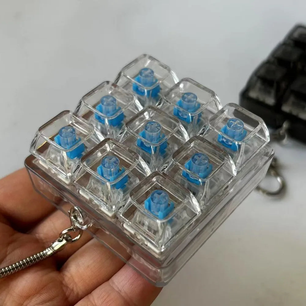 Cool Fidget Cube Clicker Keychain