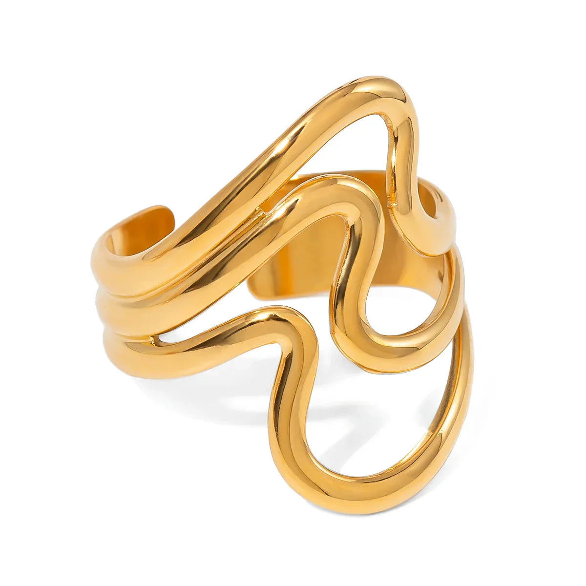 Delicate Wave Design Ring