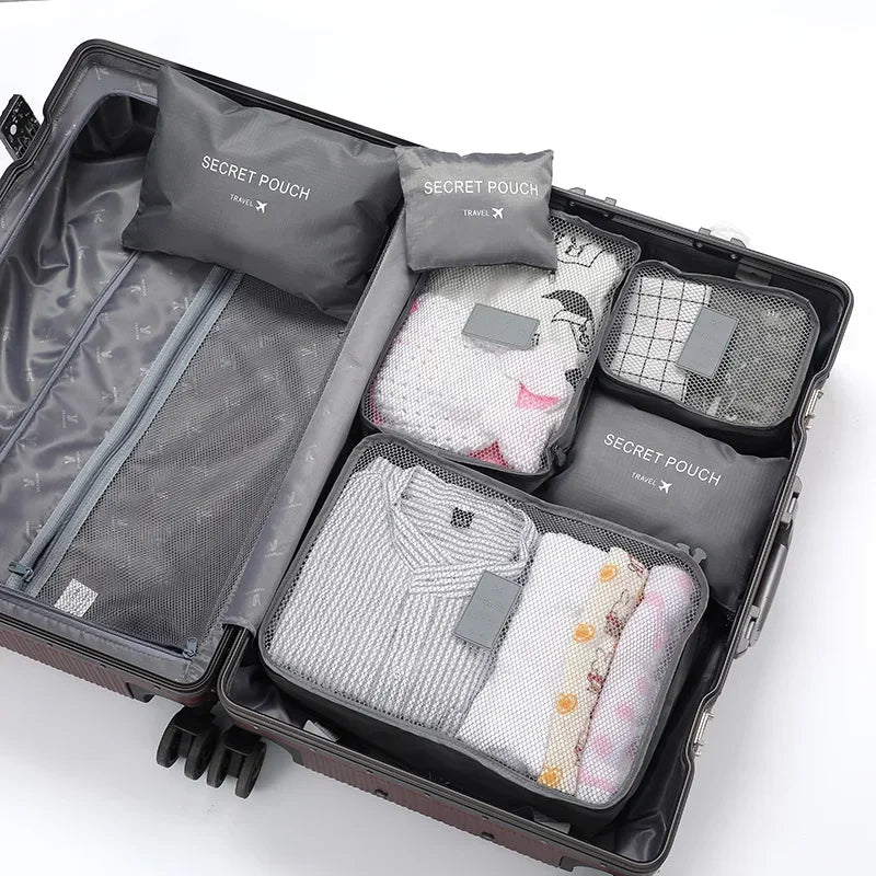 Practical 6-Piece Travel Luggage Organizer Set