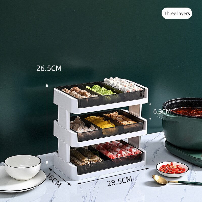 Space Saving Stackable Kitchen Shelf Rack