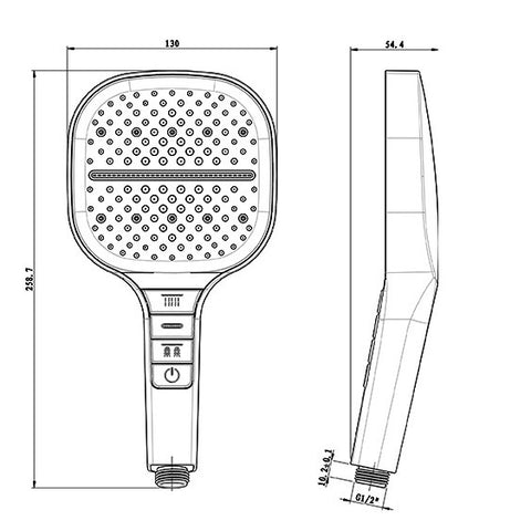 Eco Friendly Shower Head with Timer Control