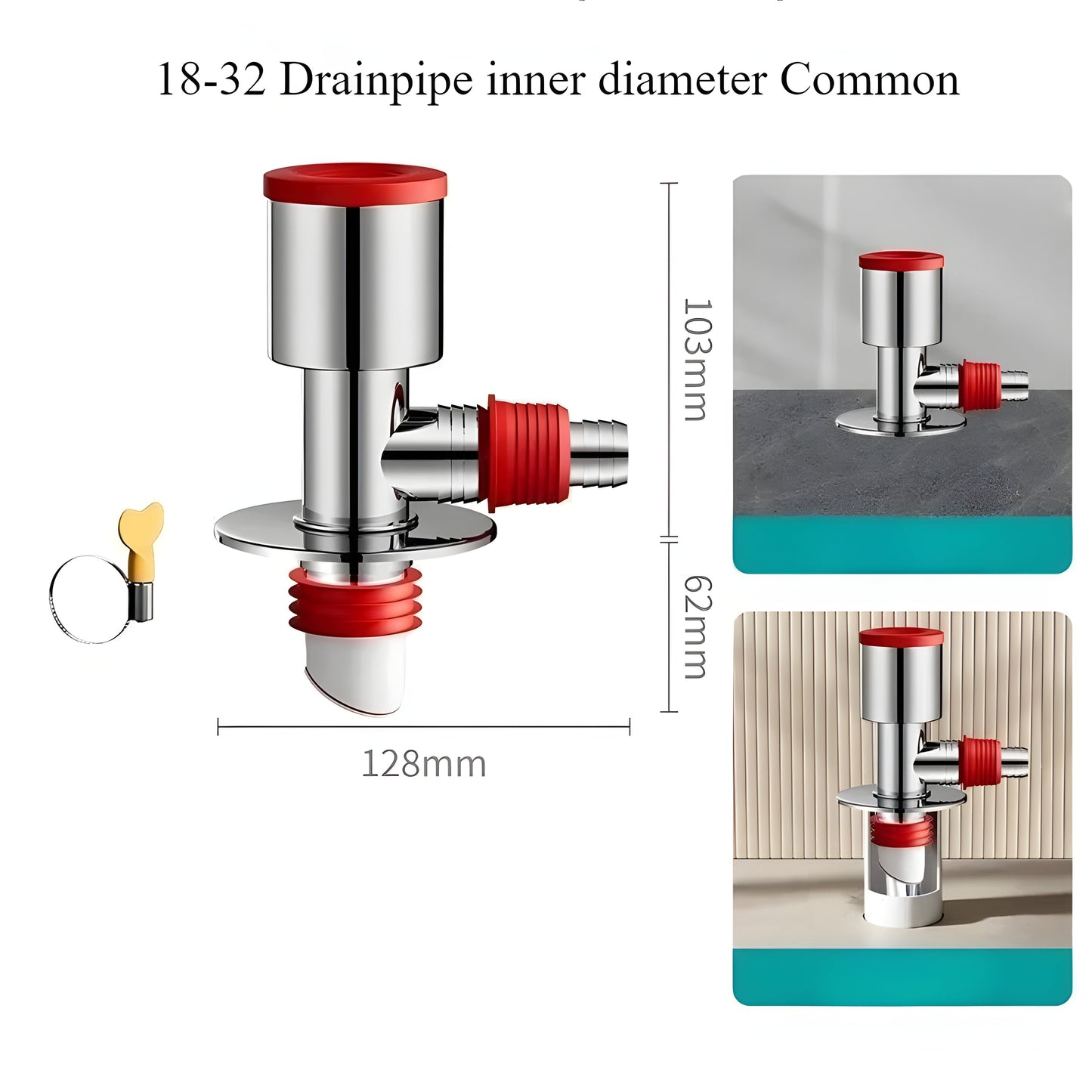 FreshGuard Odor-Free Washer Drain Hose Connector