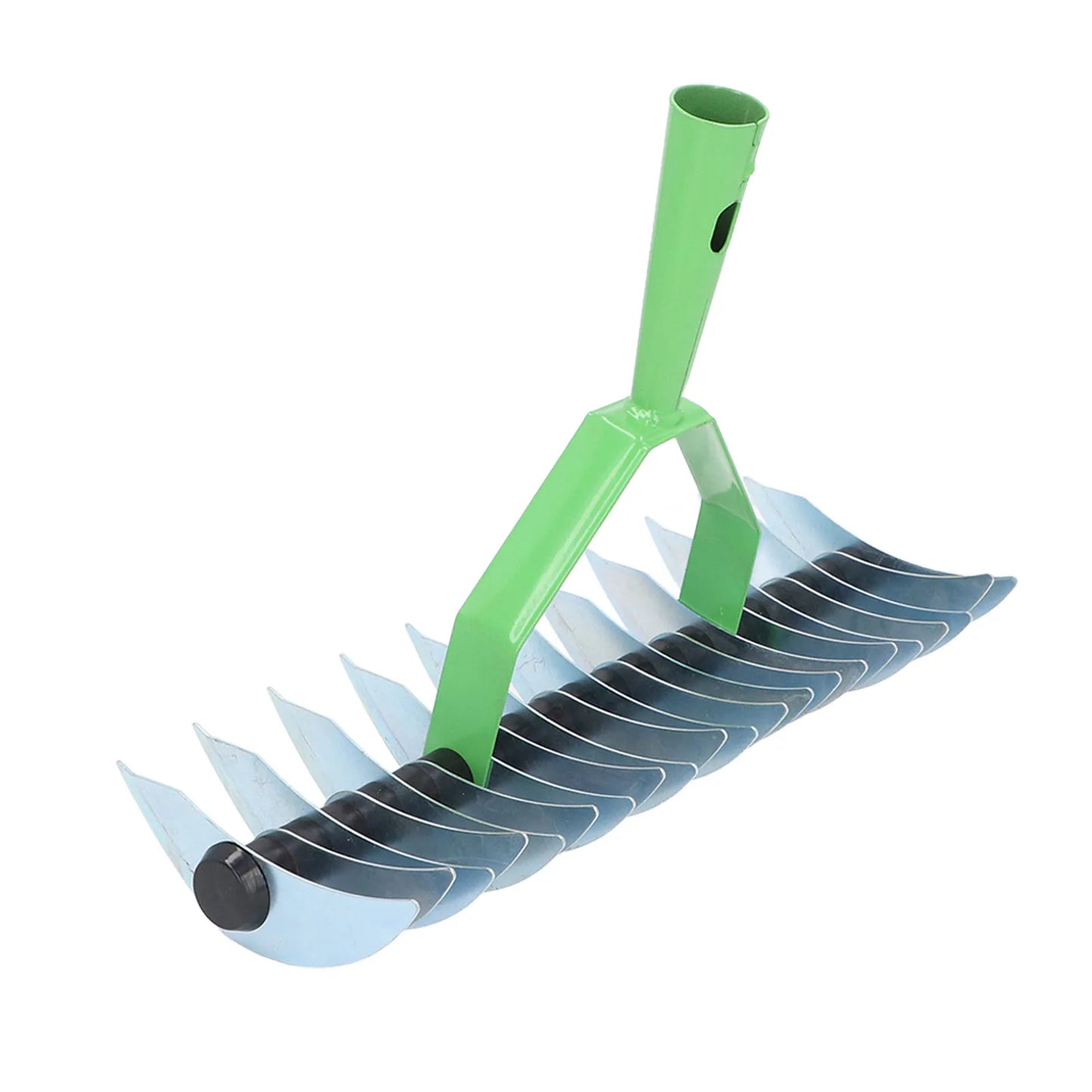 Stainless Steel Lawn Rake for Moss and Soil Care