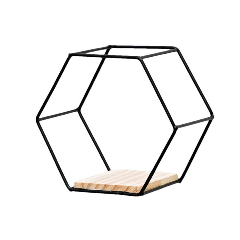 Geometric Wall Shelf Decor