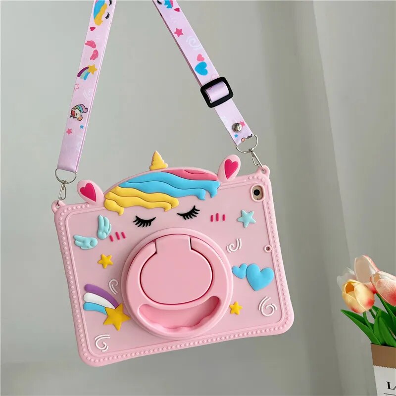 Fun Kids iPad Clear Protective Case Stand