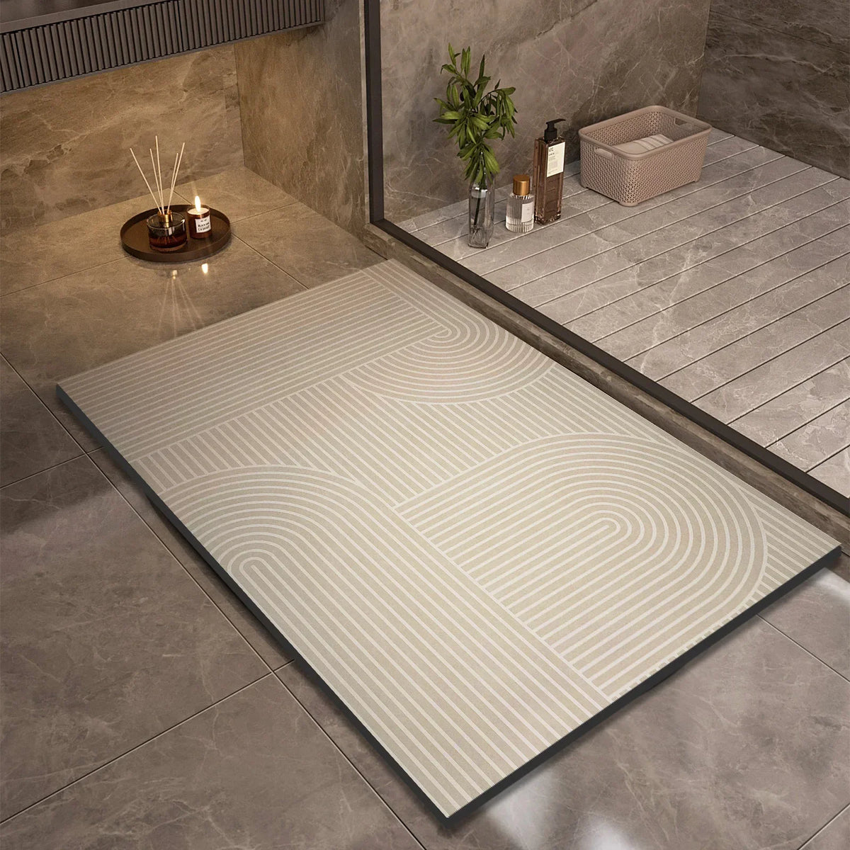 Soft Grip Anti-slip Bath Rug Quick Dry Shower Mat