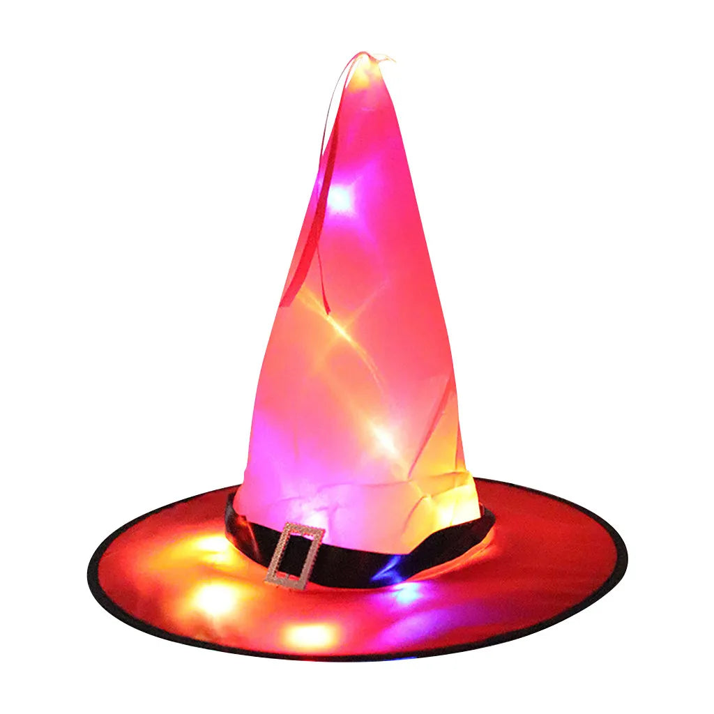 Spooky Glow Witch Hat for Kids and Adults