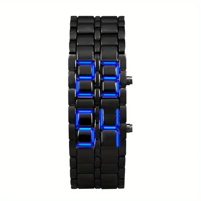 Colorful LED Flowing Digital Watch