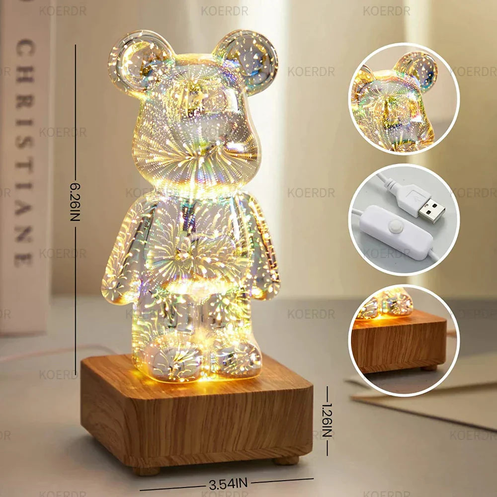 Colorful 3D Fireworks LED Mood Lamp