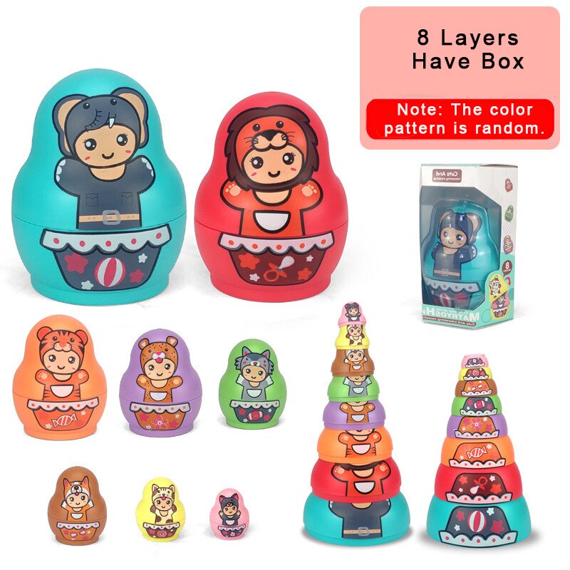 Fun Learning Stacking Russian Dolls
