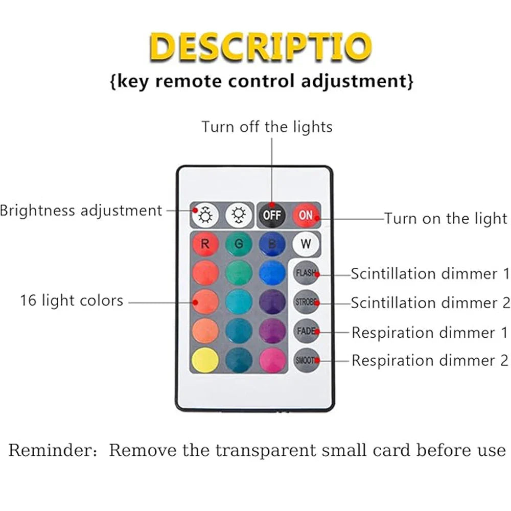 Colorful LED Night Light Projector with Remote