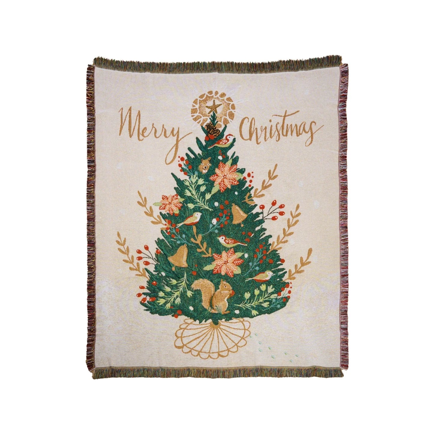 Holiday Tree Cozy Plush Throw Blanket