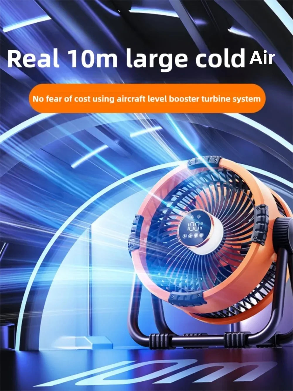 Portable 4-in-1 Fan and Night Lamp with Rechargeable Battery