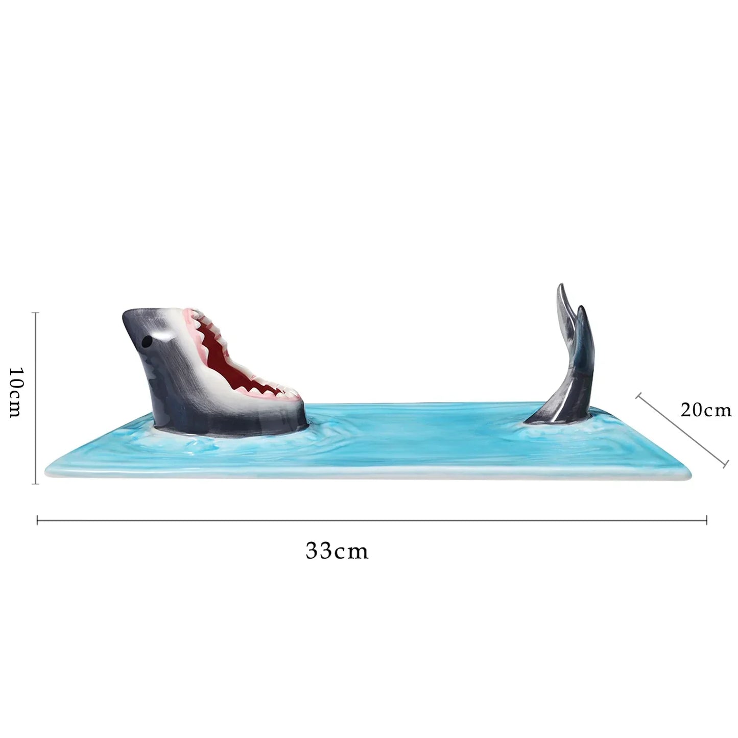 Stylish Shark Shaped Sushi Serving Plate