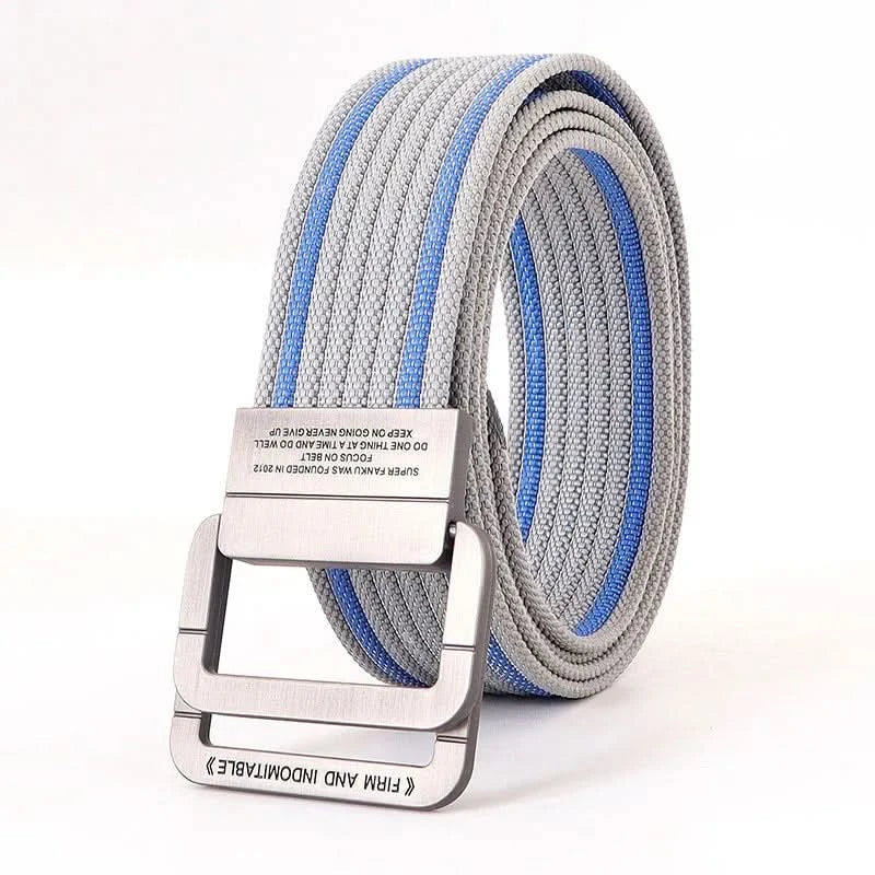 Casual Canvas Web Belt - Adjustable Metal Buckle