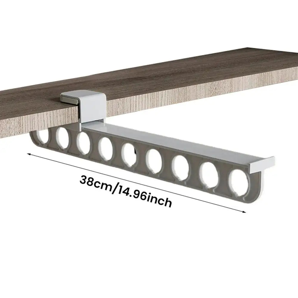 Space Saving Telescopic Closet Rod Organizer Hanger