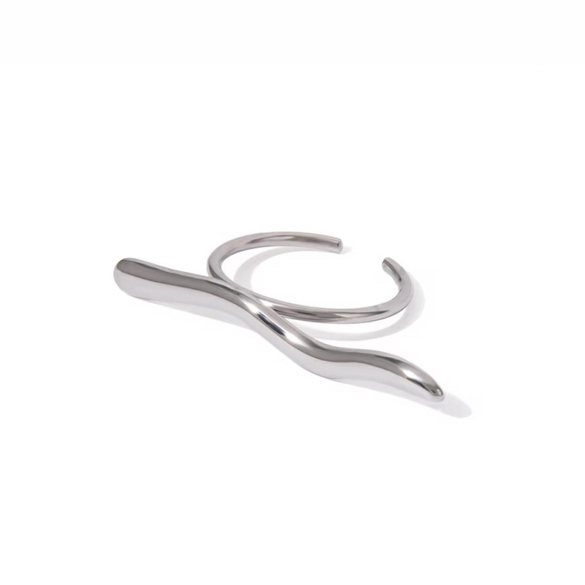 Unique Textured Wave Ring