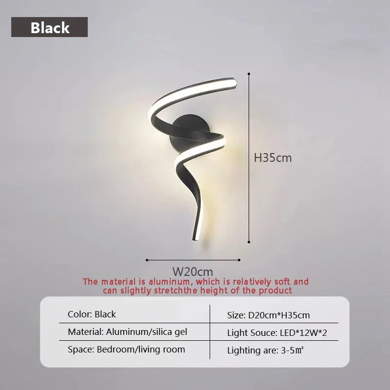 Sleek LED Wall Sconce Light for Bedroom and Living Room