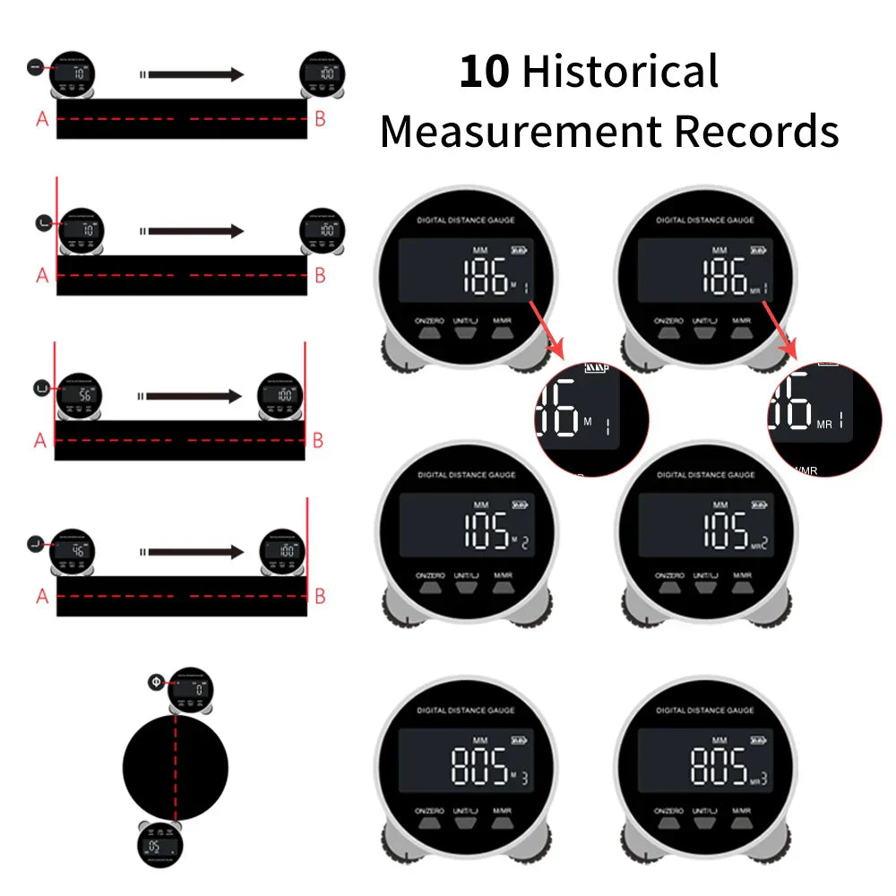 Accurate LED Screen Digital Measuring Ruler