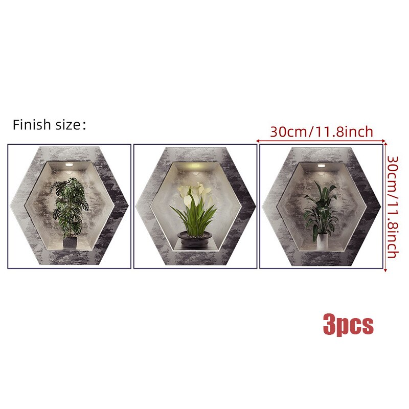 Stylish Wall Artificial Plant Decals