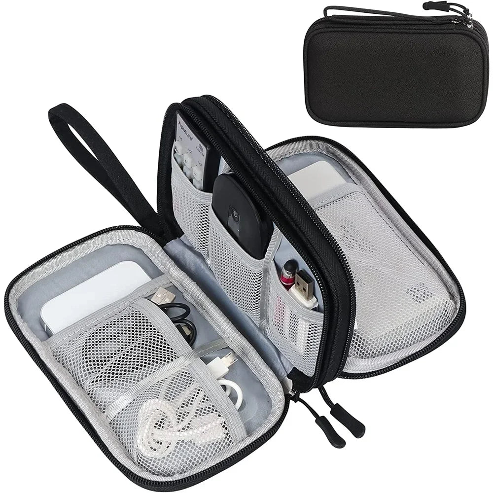 Waterproof Double Layer Electronics Travel Bag