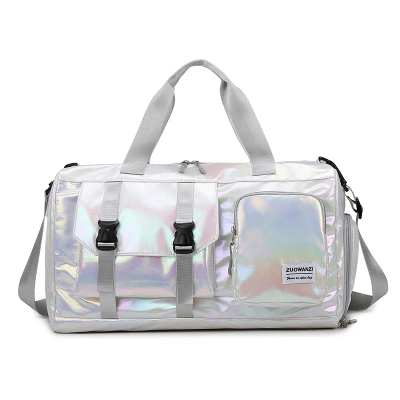 Fashionable Holographic Weekend Travel Bag
