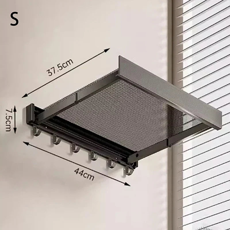 Space Saving Compact Towel Storage Rack Organizer