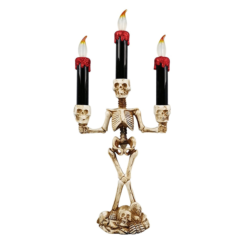Spooky Skeleton Decorative Candle Lights
