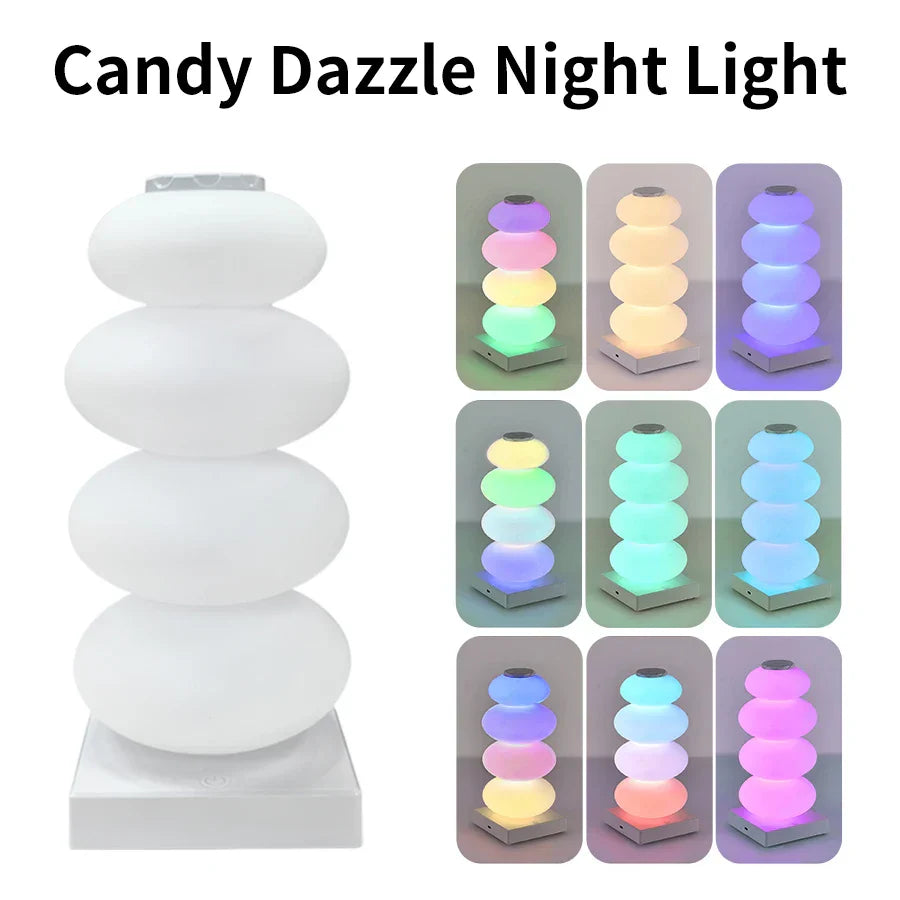 Colorful LED Desk Lamp with Dimmer and USB Power