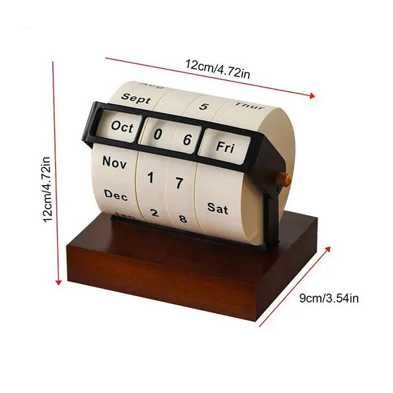 Classic Wood Office Desk Calendar