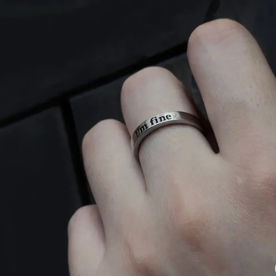Simple Engraved His Hers Ring