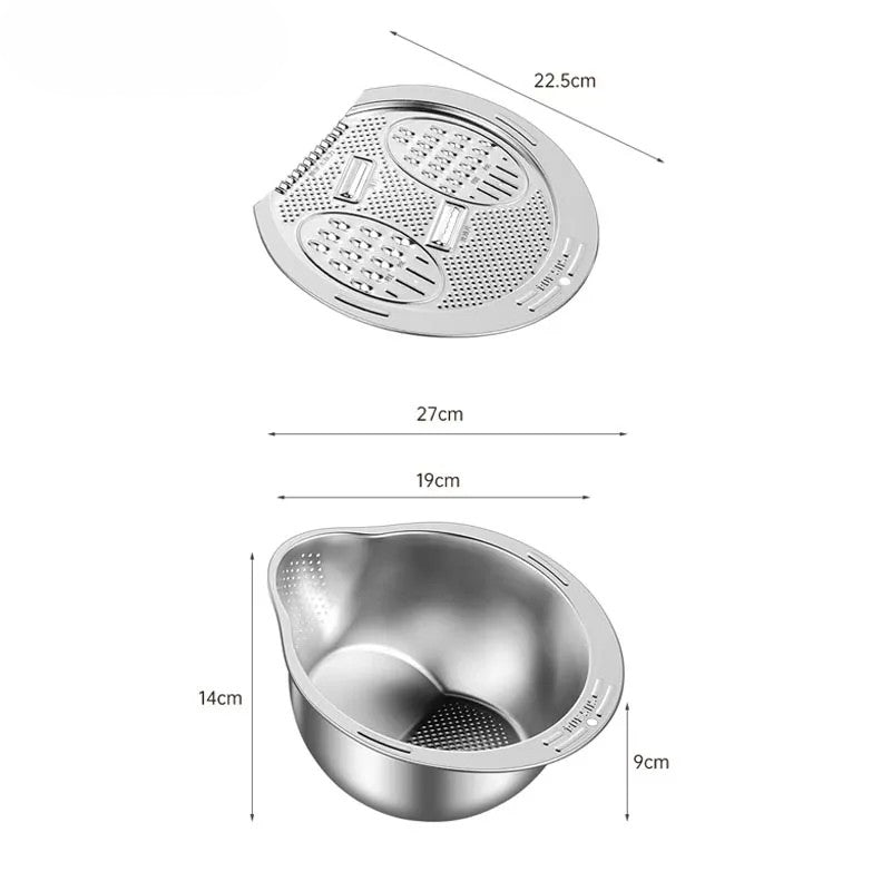 Easy Clean Stainless Steel Kitchen Sink Strainer Bowl