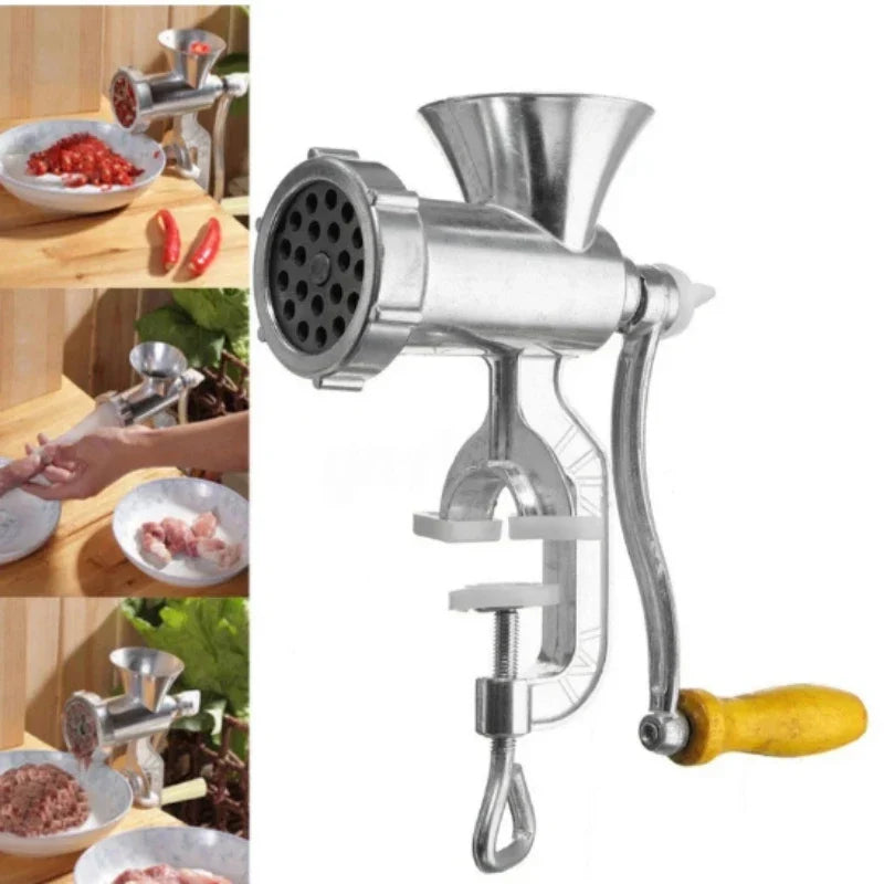 Premium Manual Meat Grinder Aluminum Food Mincer