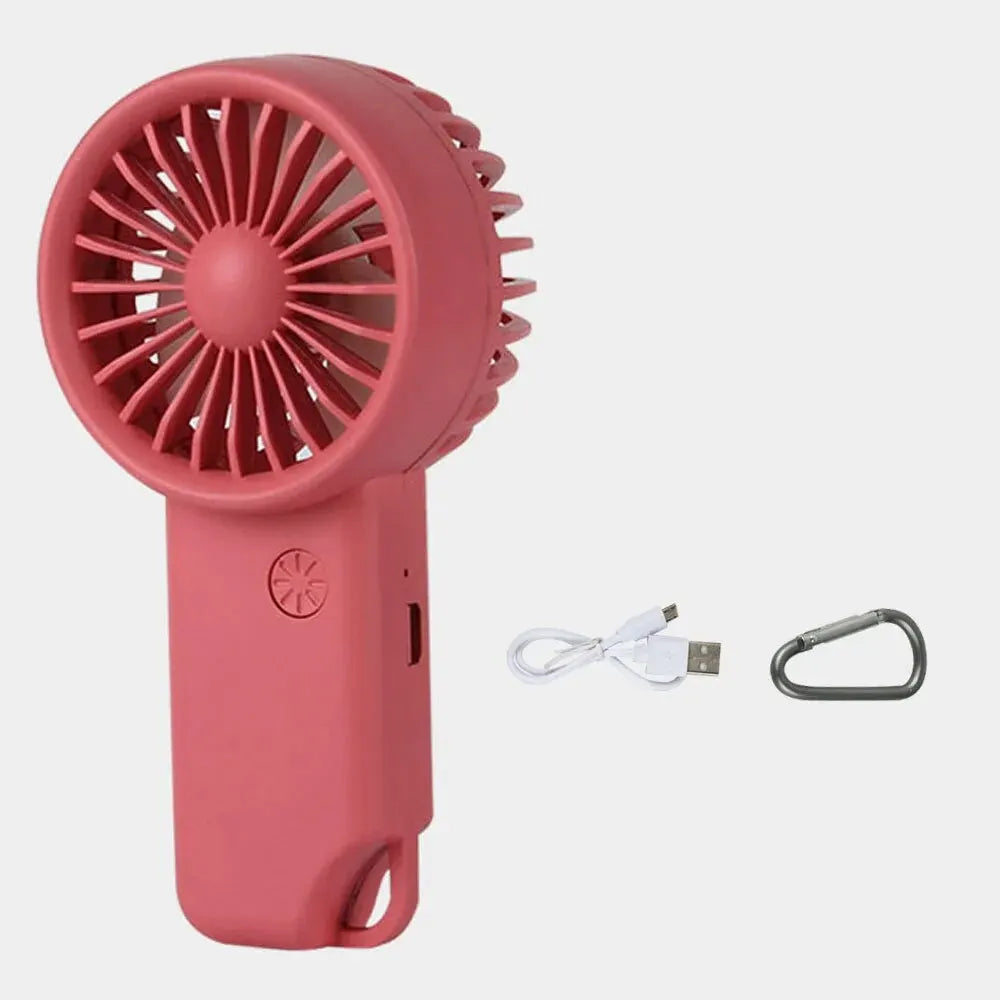 Compact Rechargeable Personal Fan with LED Screen