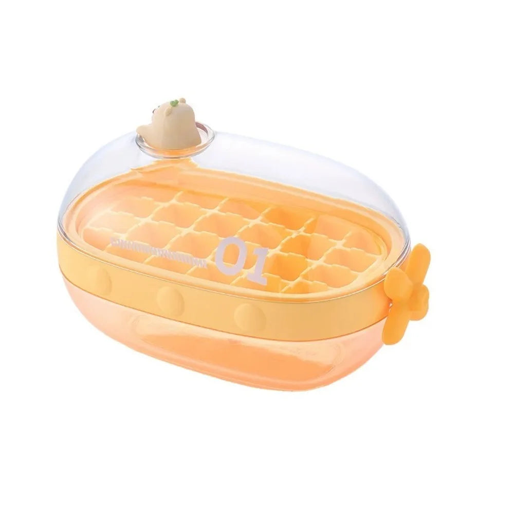 Fun Colorful Ice Cube Tray with Rotating Knob