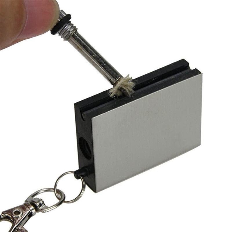 Durable Flame Stainless Steel Pocket Lighter