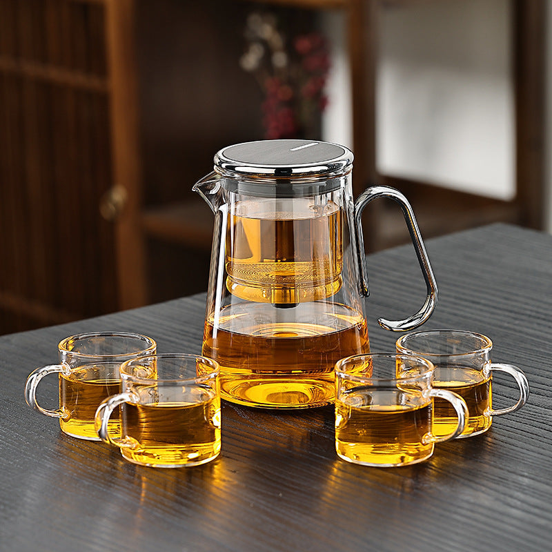 Premium Glass Teapot with Infuser and Magnetic Lid