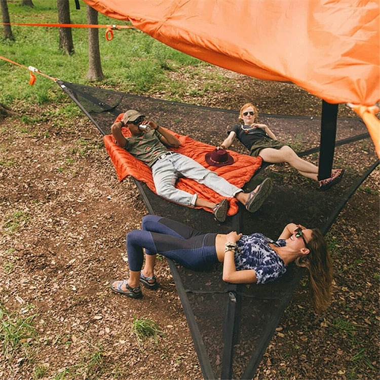Large Portable Black Family Camping Tent Hammock