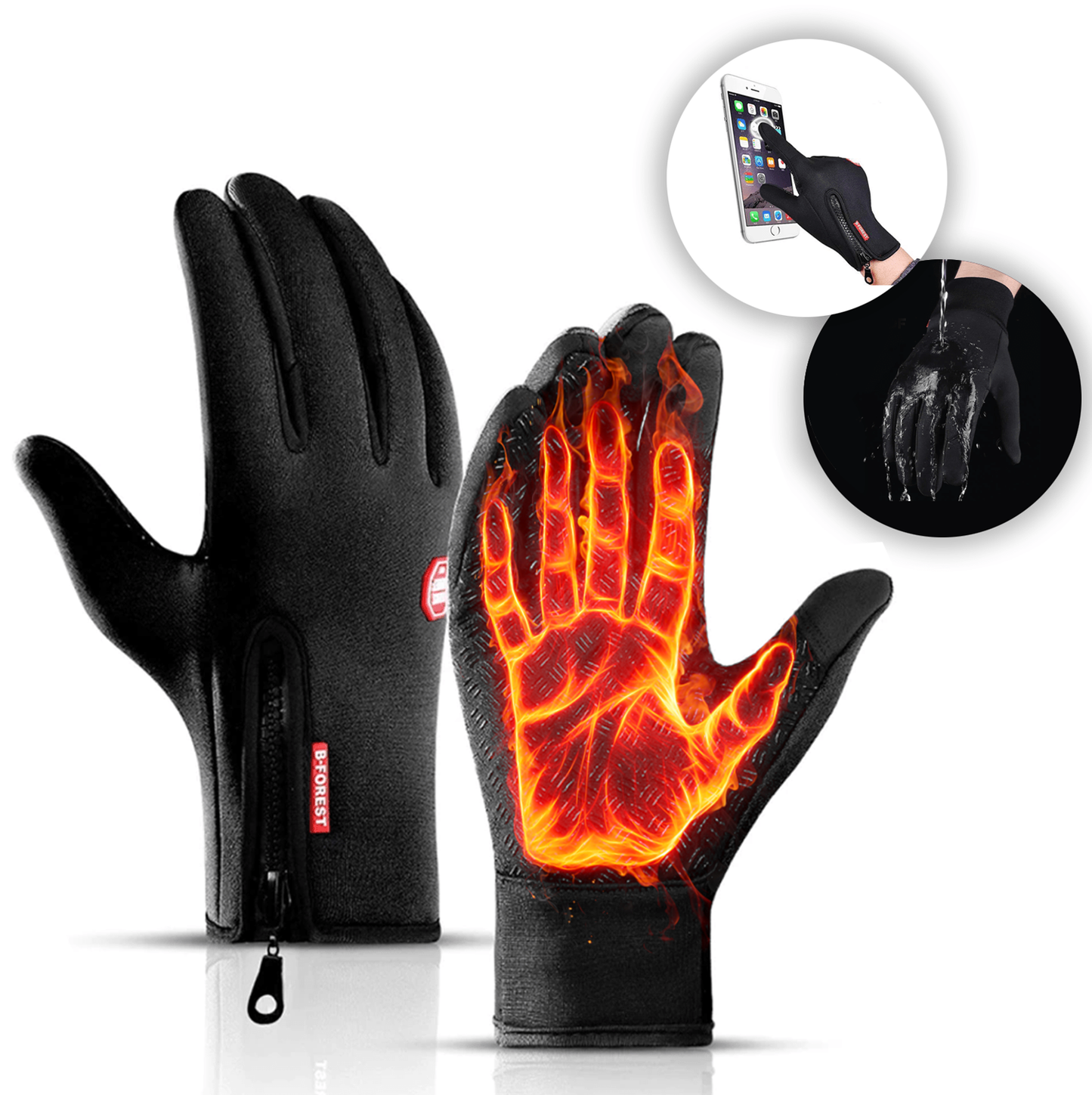 Warm Touch Screen Winter Gloves for Men