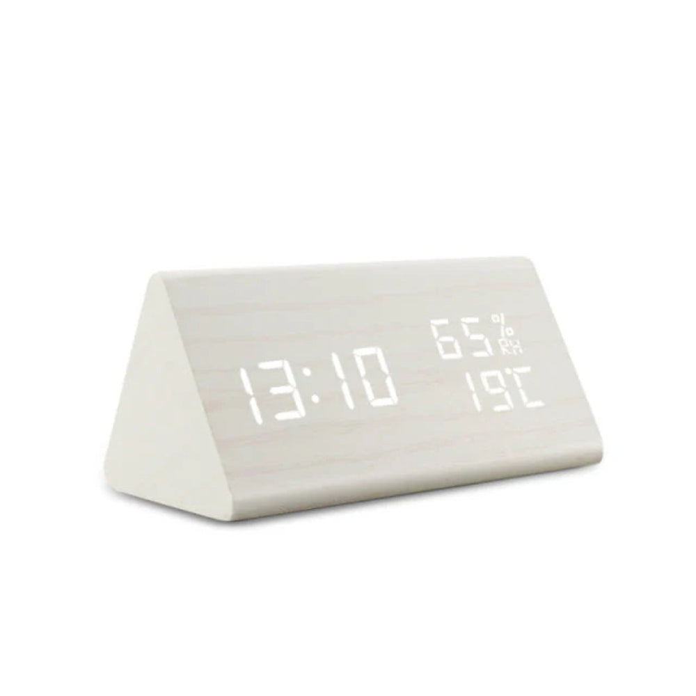 Wooden Digital LED Clock Radio Alarm