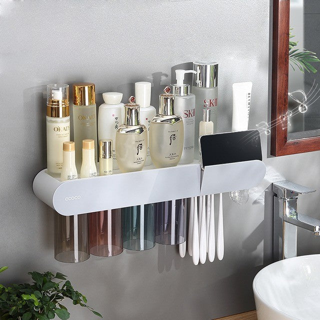 Compact Wall Mounted Shelf Storage System Organizer