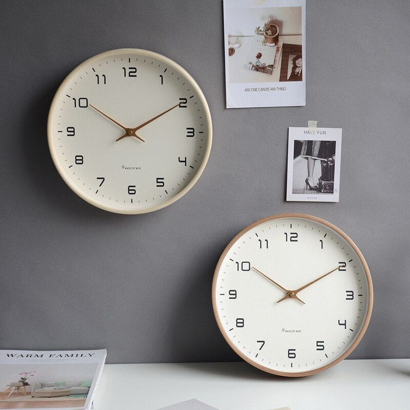 Simple Natural Wood Wall Clock