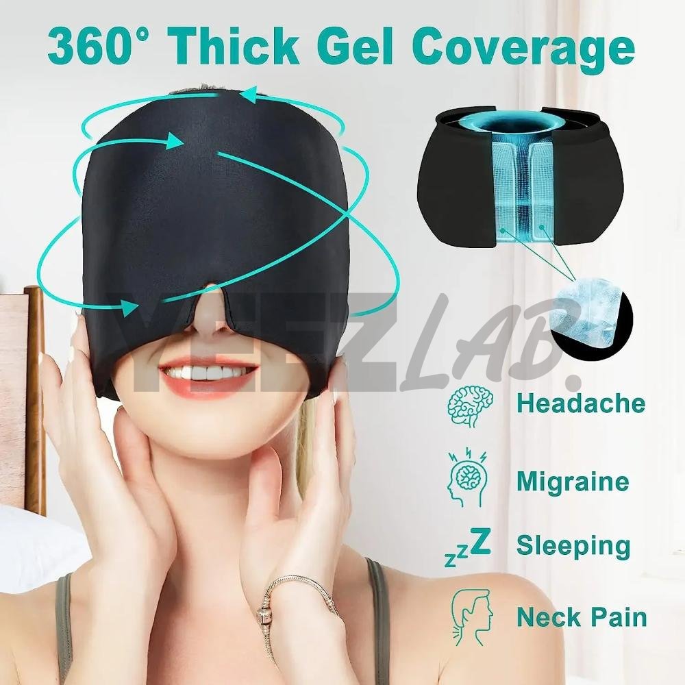 YeezLab™ Headache & Migraine Relief Cap – Soothe Pain with Cooling Comfort