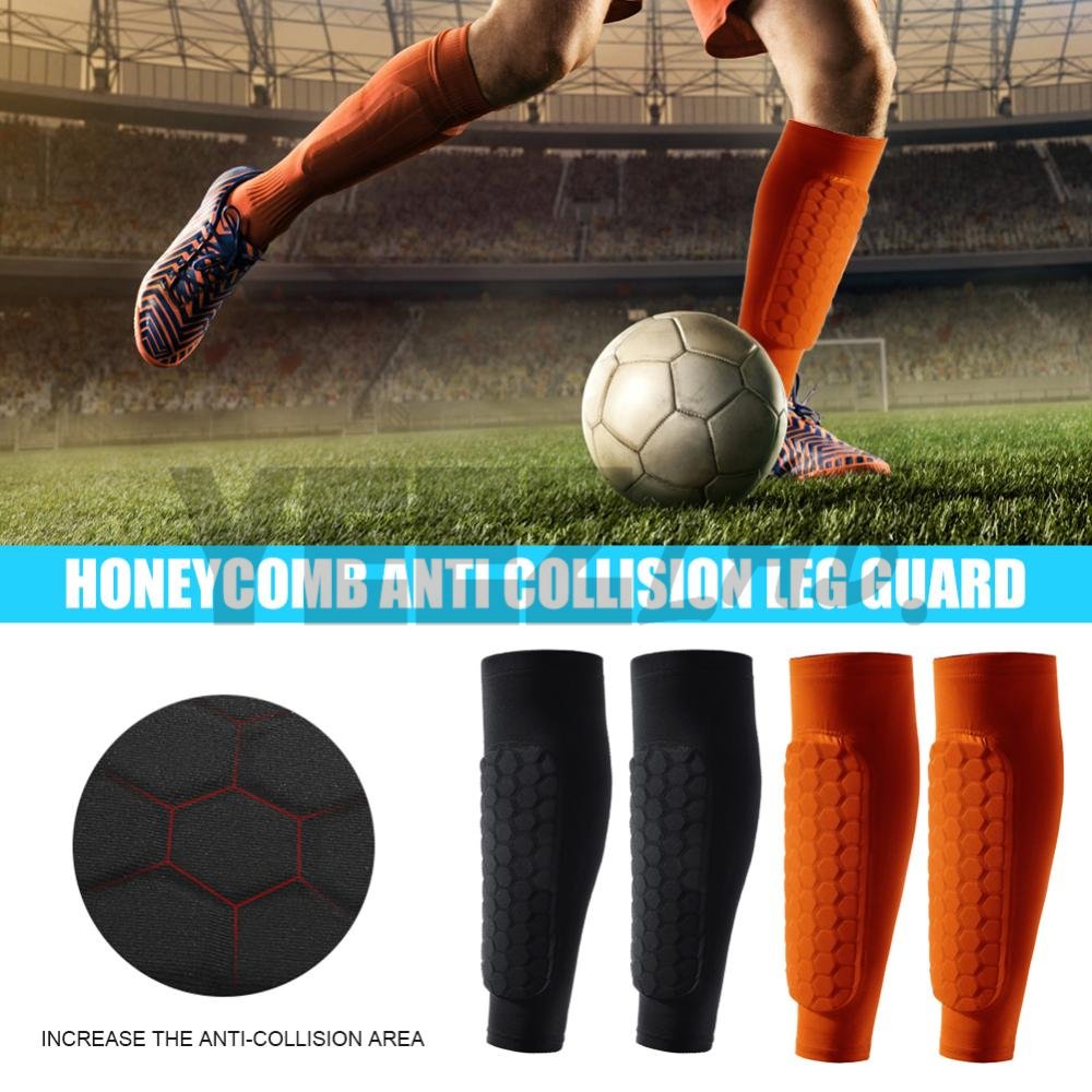 YeezLab™ Shin Guard Compression Pads– Honeycomb Protective Calf Support