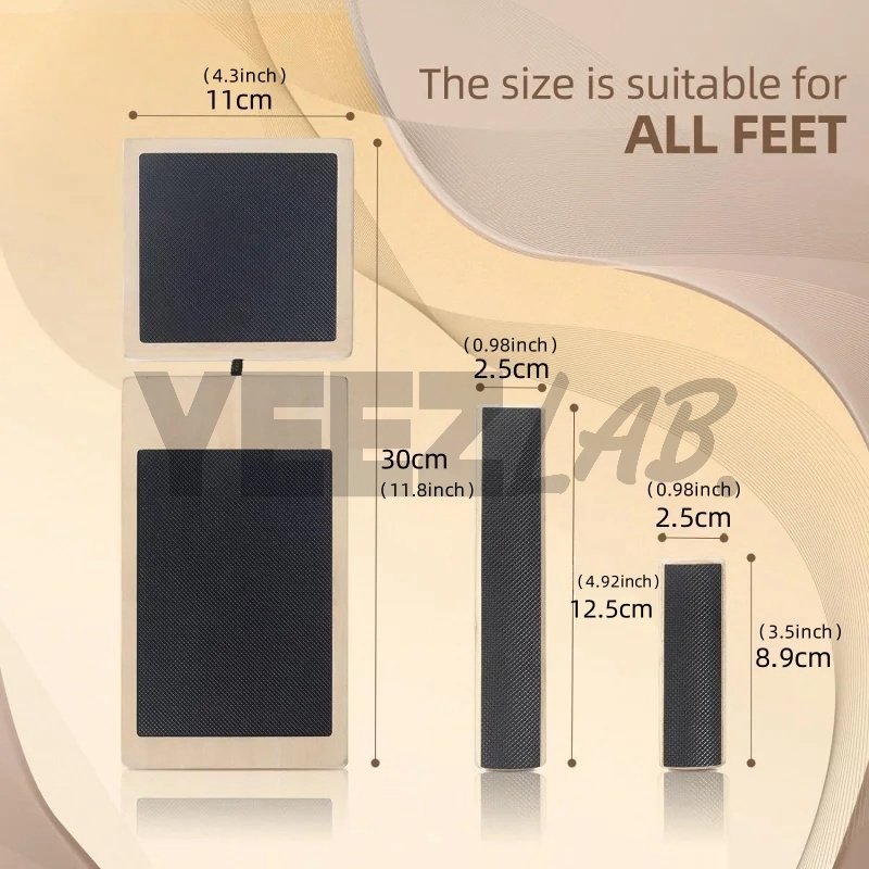 YeezLab™ Single Leg Balance Board – Wooden Ankle Strengthener & Stability Trainer